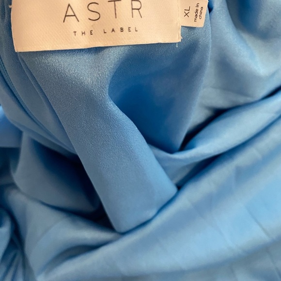 ASTR the Label Womens Blue Maxi Square Chest Tie Open Back New Sleeveless xl - Picture 8 of 15